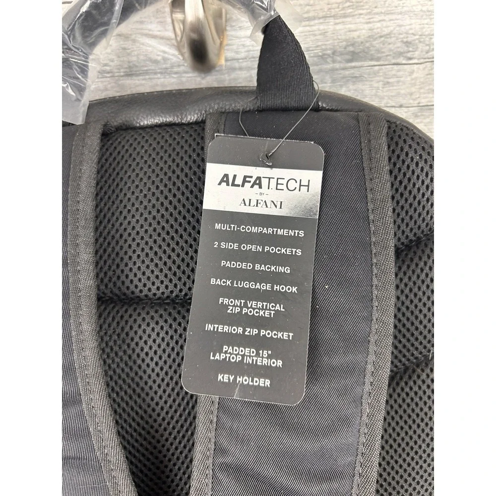 Alfatech By Alfani Black Backpack